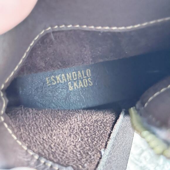 Eskandalo & Kaos Suede Wedge Booties - Picture 7 of 7